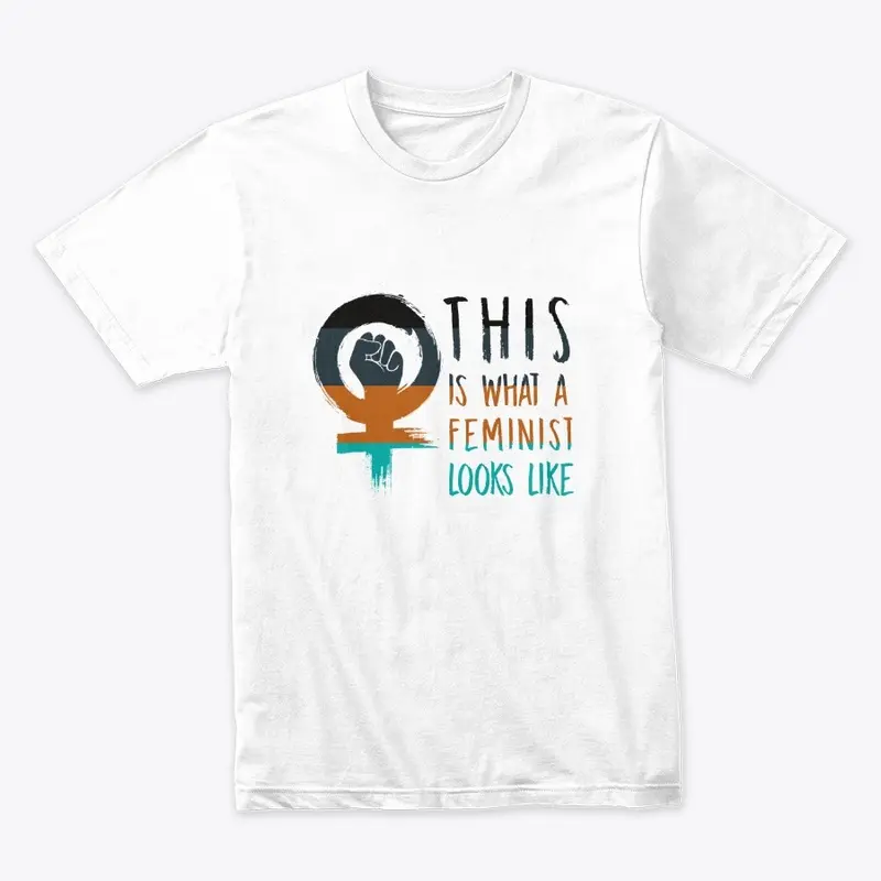 This is a Feminist Orange & Gray